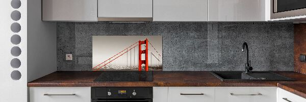 Spatplaat keuken San Francisco-brug