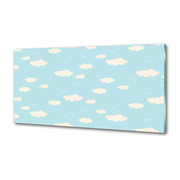 Panel szklany do kuchni Chmurki