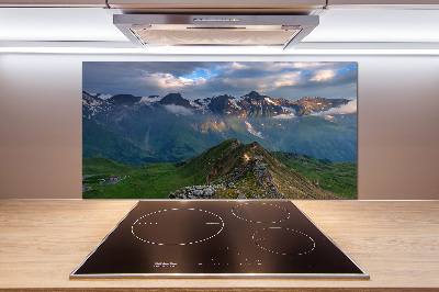 Panel dekor szkło Szczyty gór