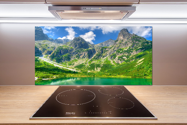 Panel do kuchni Jezioro w górach