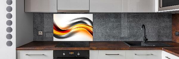 Spatplaat keuken Abstracte golven