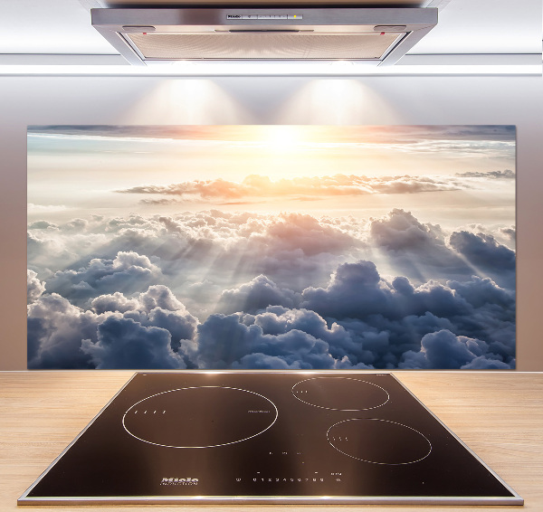 Spatplaat keuken Wolken vanuit vogelperspectief