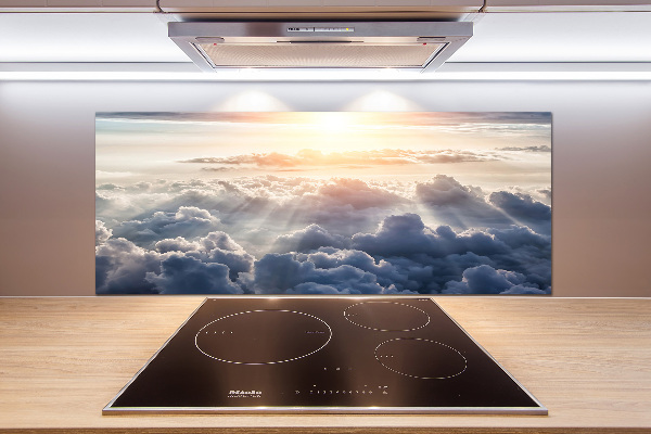 Spatplaat keuken Wolken vanuit vogelperspectief