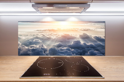 Spatplaat keuken Wolken vanuit vogelperspectief