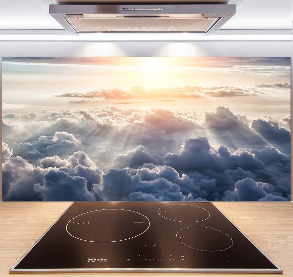 Spatplaat keuken Wolken vanuit vogelperspectief