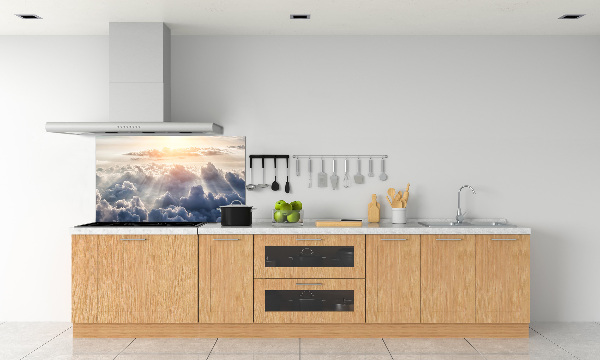 Spatplaat keuken Wolken vanuit vogelperspectief