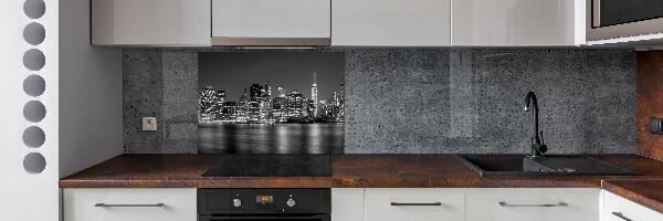Achterwand keuken Manhattan 's nachts