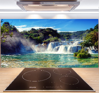 Glazen achterwand keuken Krka-watervallen
