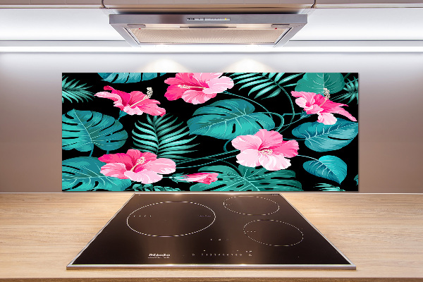 Keuken achterwand Tropische bloemen