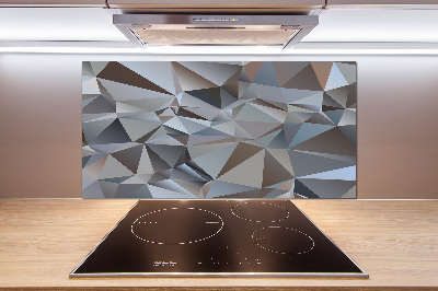 Spatscherm keuken Abstracte driehoeken