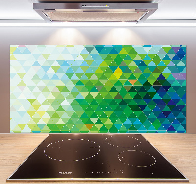 Spatplaat keuken Abstracte driehoeken