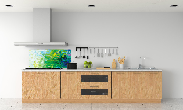 Spatplaat keuken Abstracte driehoeken