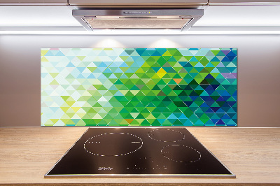 Spatplaat keuken Abstracte driehoeken