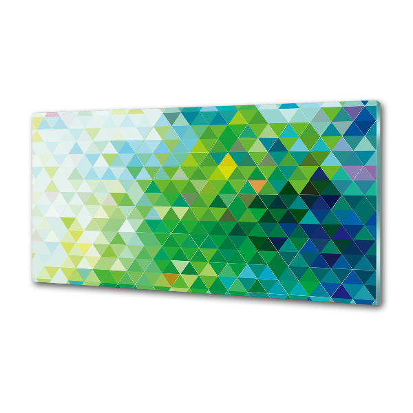 Spatplaat keuken Abstracte driehoeken