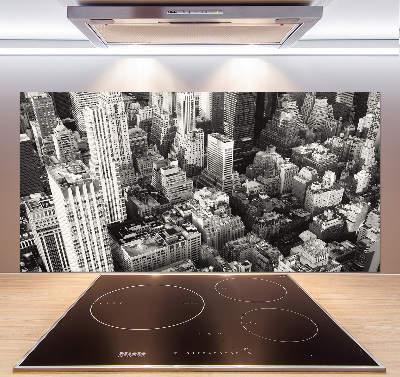 Keuken achterwand New York vanuit vogelperspectief