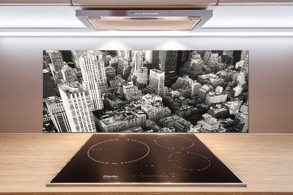 Keuken achterwand New York vanuit vogelperspectief