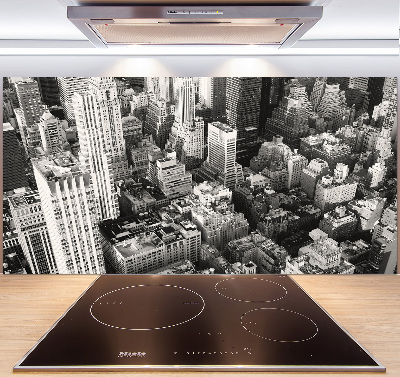 Keuken achterwand New York vanuit vogelperspectief