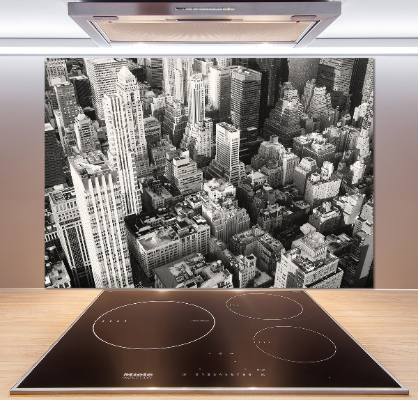 Keuken achterwand New York vanuit vogelperspectief