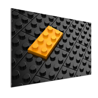 Panel dekor szkło Klocki lego
