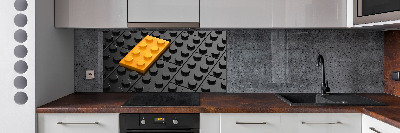 Spatscherm keuken Lego