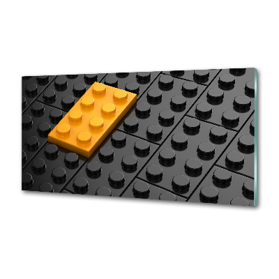 Panel dekor szkło Klocki lego