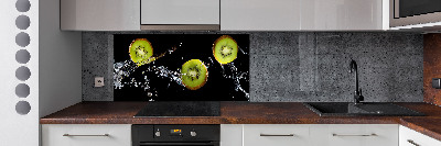 Spatscherm keuken Kiwi en water