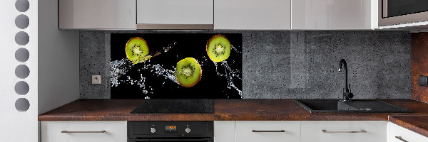 Spatscherm keuken Kiwi en water