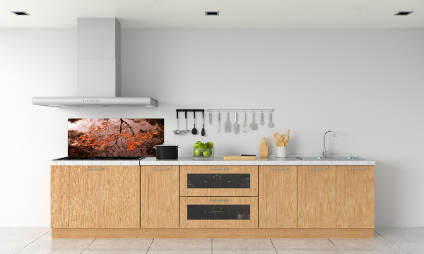 Spatscherm keuken Bladeren op het water