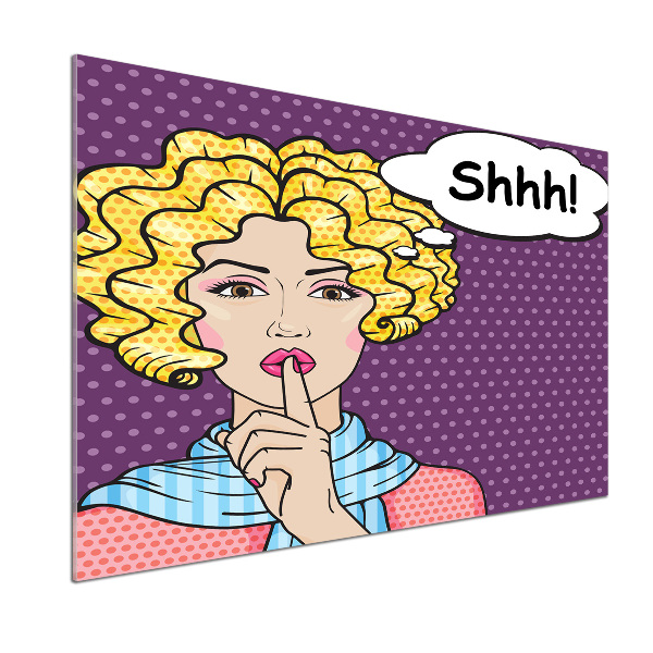 Panel do kuchni Komiks kobieta