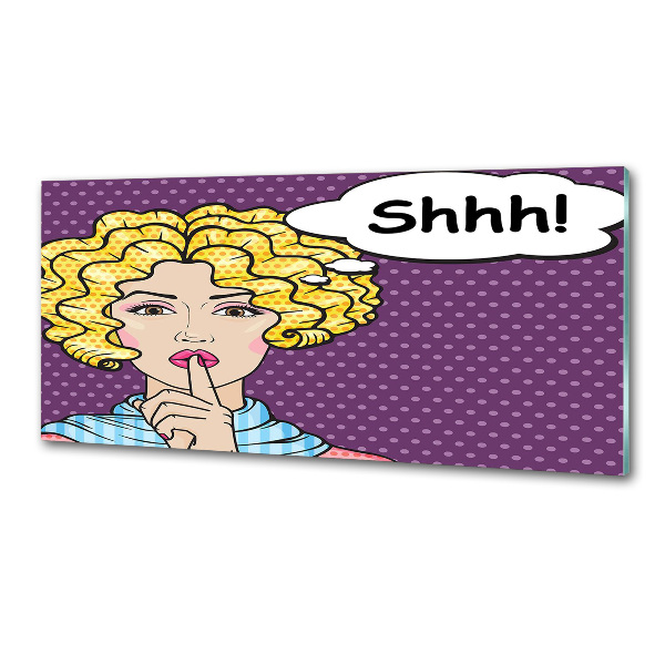 Panel do kuchni Komiks kobieta