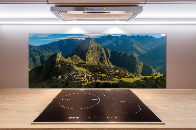 Spatscherm keuken Ruïnes van Machu Picchu