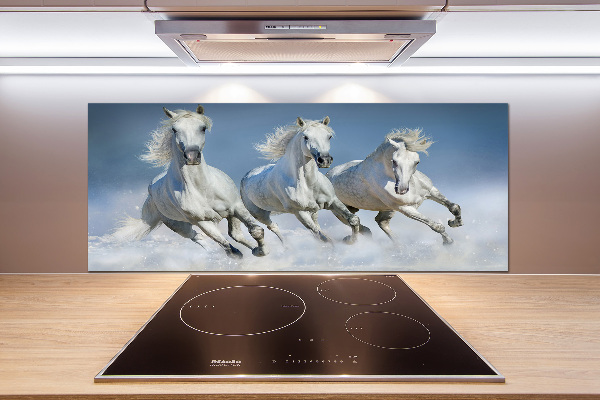 Keuken achterwand Paarden in galop