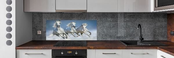 Keuken achterwand Paarden in galop