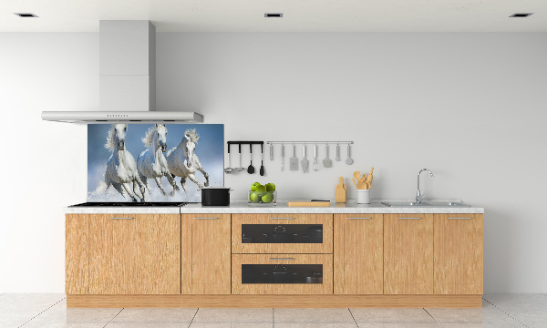 Keuken achterwand Paarden in galop