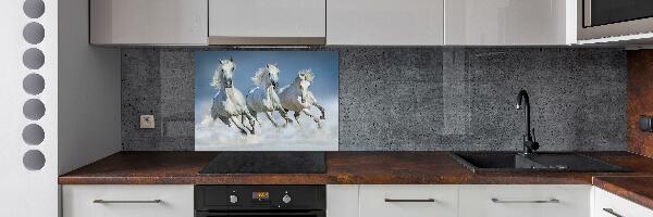 Keuken achterwand Paarden in galop