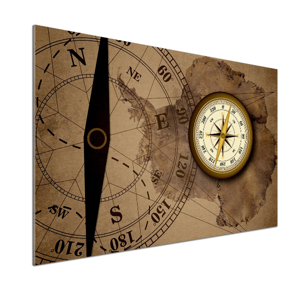 Panel szklany do kuchni Kompas