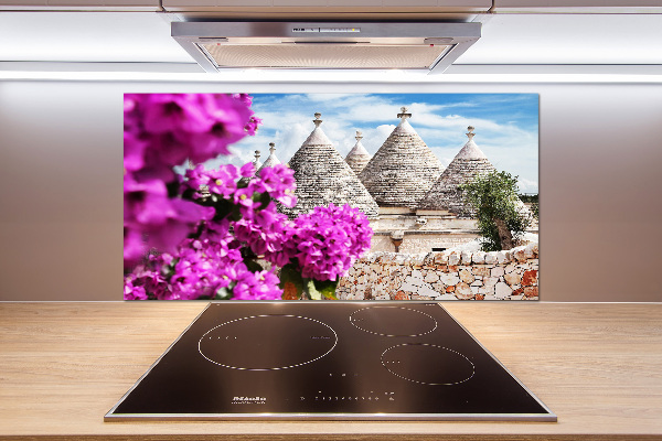 Spatscherm keuken Trulli-huizen