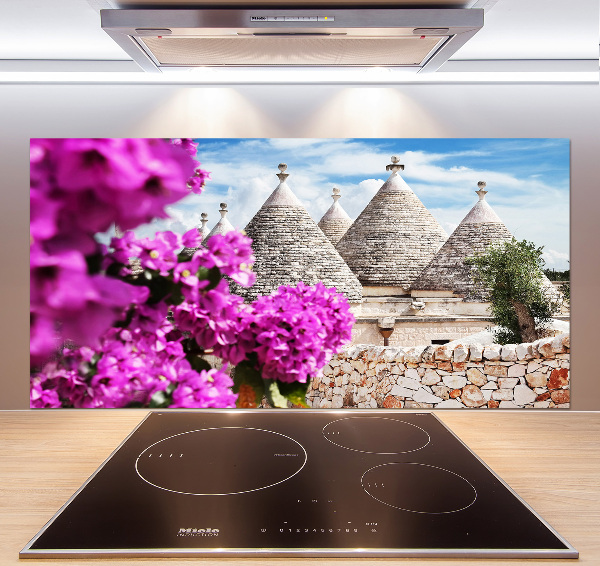 Spatscherm keuken Trulli-huizen