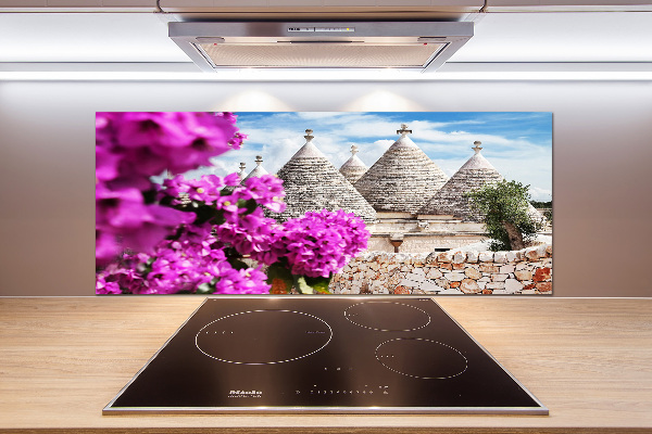 Spatscherm keuken Trulli-huizen