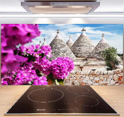 Spatscherm keuken Trulli-huizen
