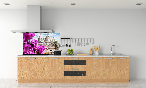 Spatscherm keuken Trulli-huizen