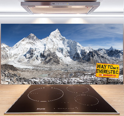 Glazen achterwand keuken Mount Everest