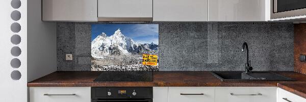 Glazen achterwand keuken Mount Everest