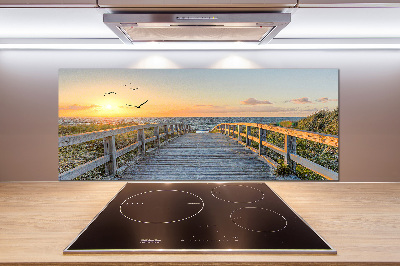 Achterwand keuken Pad naar het strand