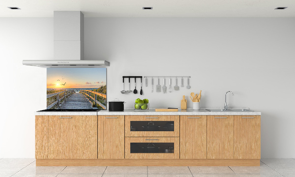 Achterwand keuken Pad naar het strand