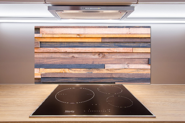 Panel do kuchni Drewniana ściana