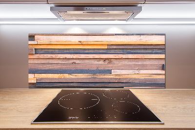 Panel do kuchni Drewniana ściana