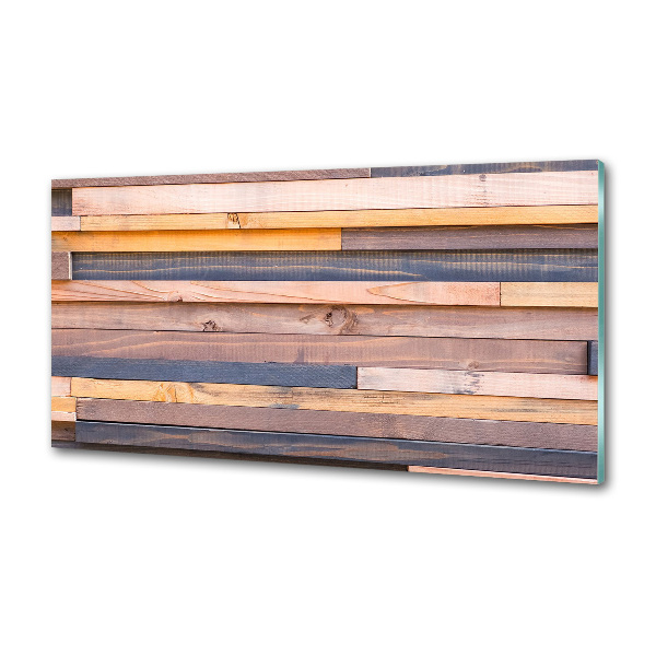 Panel do kuchni Drewniana ściana