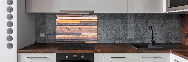 Panel do kuchni Drewniana ściana