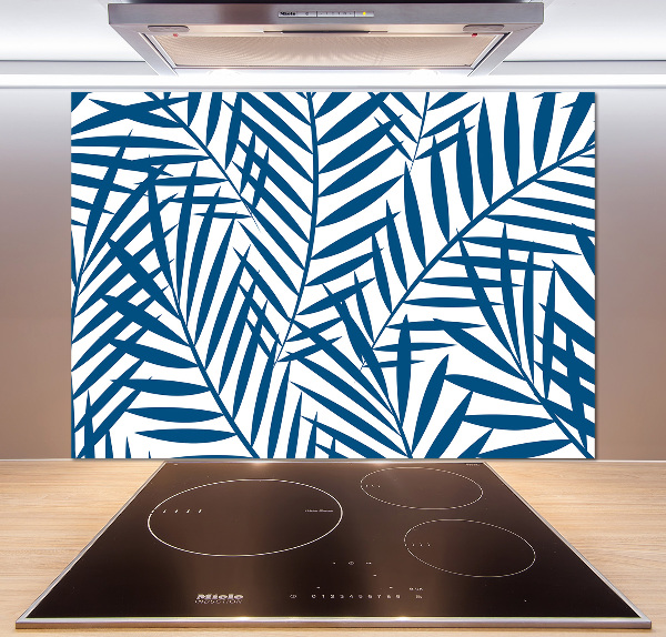 Spatscherm keuken Palmbladeren